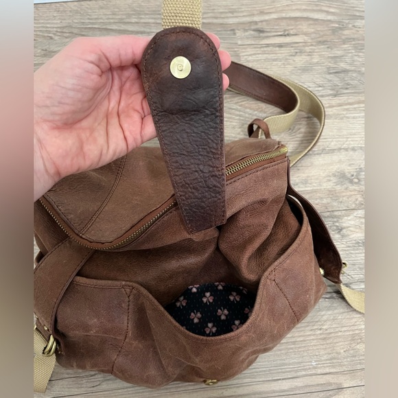 Lucky Brand brown leather backpack purse - Picture 5 of 5